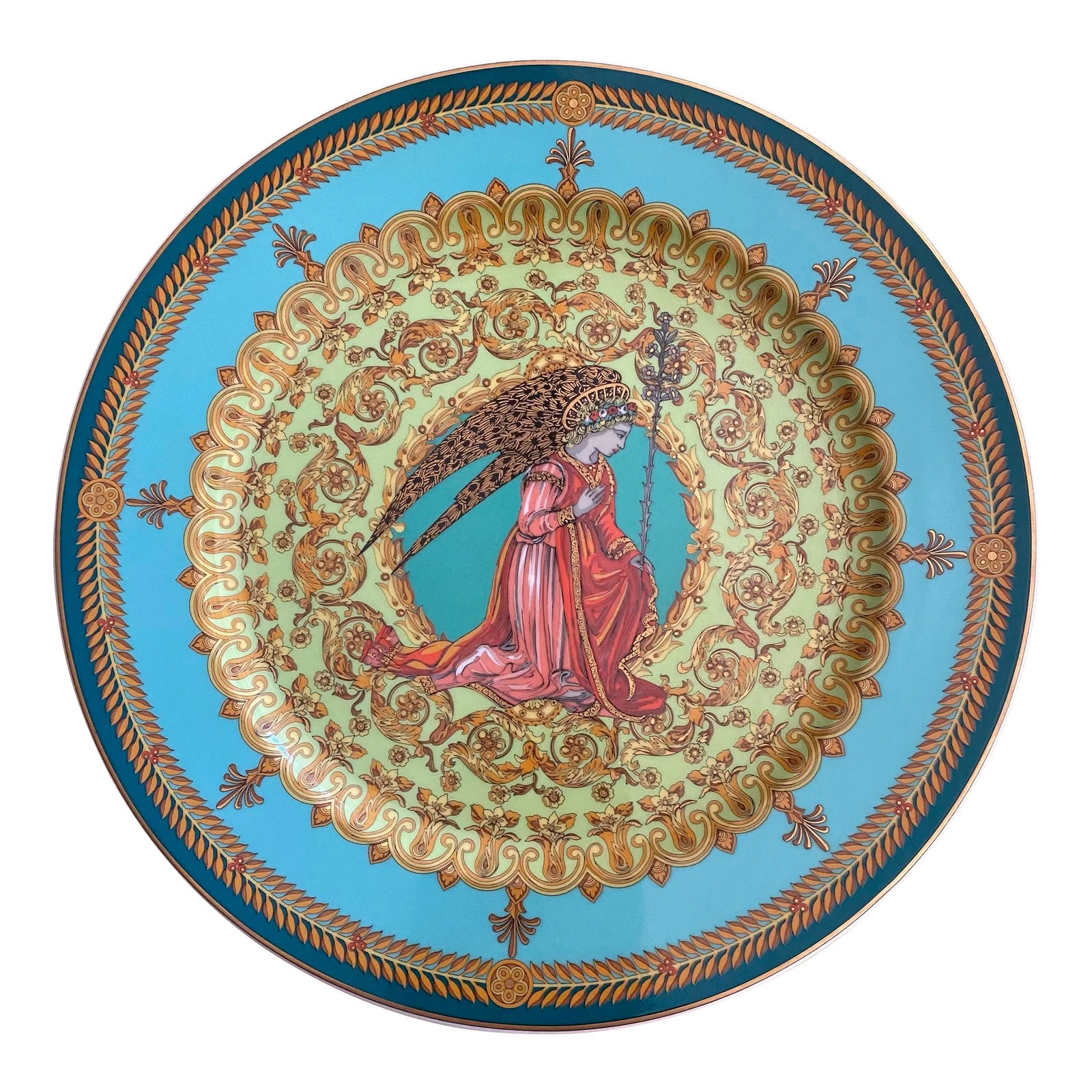 Versace for Rosenthal L'ange Gabriel Collectors Plate, 1995 | Chairish