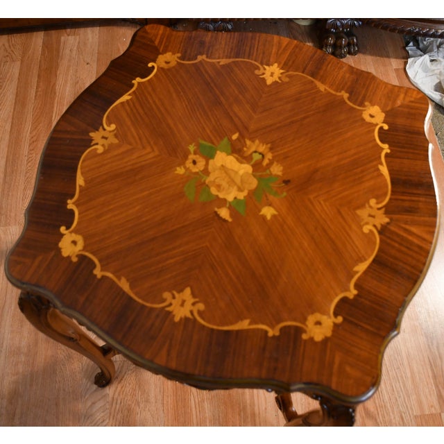 We are pleased to offer this beautiful pair of French Louis XV side tables, from the 1920. This pair is made of carved...