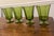 Green Octagon Shaped Glasses by Independence Glass Company - Set of 4 For Sale - Image 4 of 10