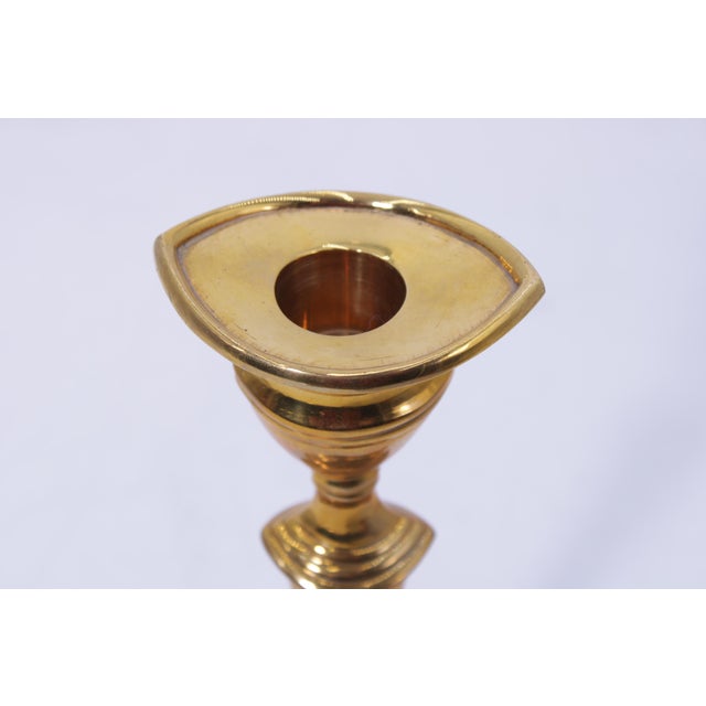 Mottahedeh Mottahedeh Historic Natchez Brass Candlestick For Sale - Image 4 of 12