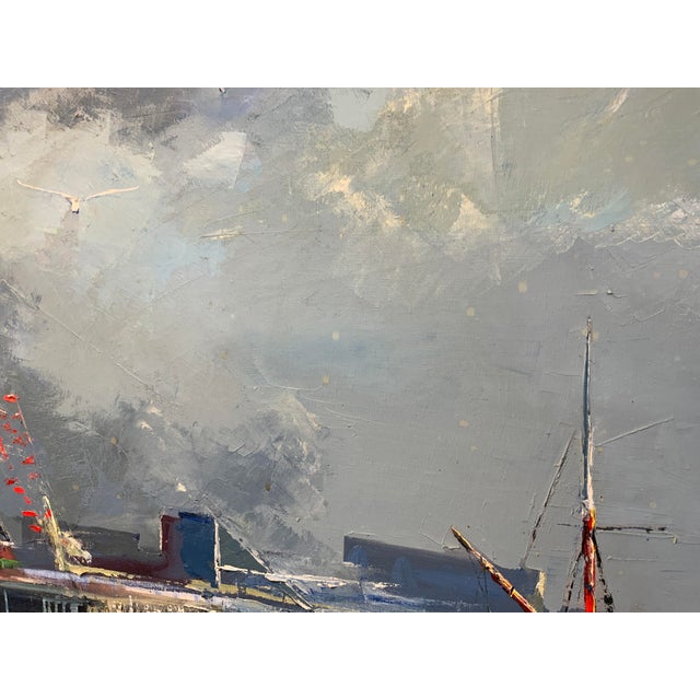 20th Century Newport Harbor Painting For Sale - Image 4 of 7