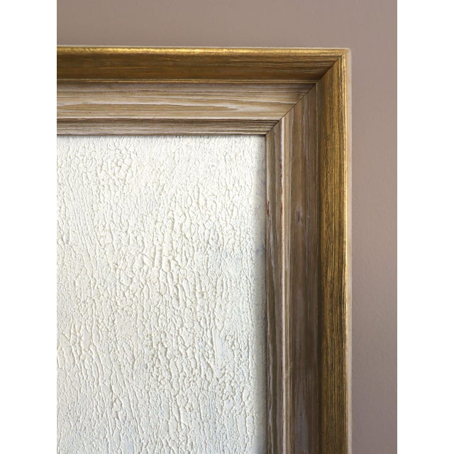 Textile Mid-Century Modern 'Where Light Rests' Sewdish Minimalist Abstract Seascape Oil Painting, Framed For Sale - Image 7 of 12