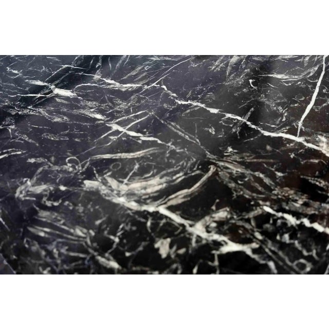 Black Italian Mid Century Marble Table For Sale - Image 8 of 11