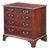 Georgian Small Chest of Drawers of Mahogany on Bracket Feet For Sale