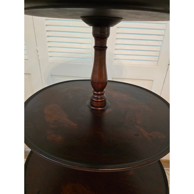 Vintage Pre Mid Century Grand Etagere Dumb Waiter For Sale - Image 4 of 9