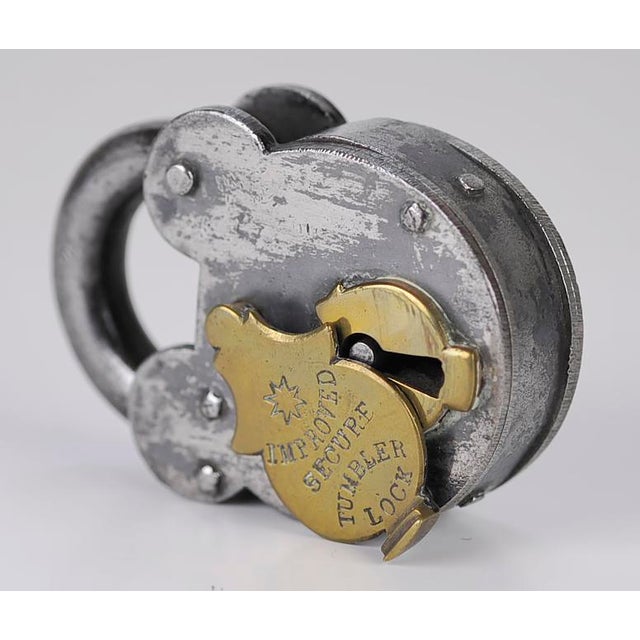 A Vintage Set of 4 English 19th Century Tumbler Padlocks - No Keys....beautifully designed, rare and collectable. All iron...