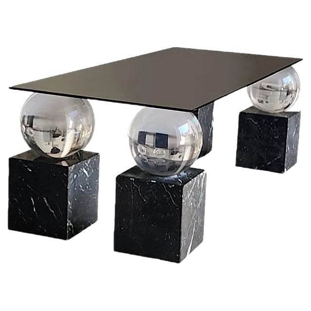 Table with Spheres and Marble, 1970s For Sale