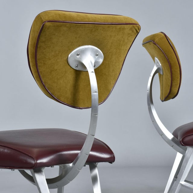 Jordan Mozer Pair of Jordan Mozer for Disney Quest Chicago Aluminum Armillary Chairs For Sale - Image 4 of 11
