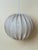 Mid-Century Modern Swedish White Fabric and Metal Balloon Pendant Light, 1960s For Sale - Image 3 of 14