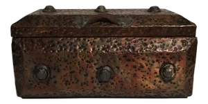 Arenson Studio Hammered Metal Covered Box