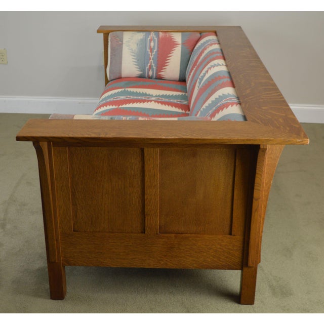 Stickley Mission Collection Oak Prairie Sofa Settle B Chairish