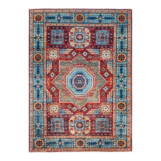 Serapi, One-of-a-Kind Hand-Knotted Area Rug - Orange, 3' 3" x 4' 8" For Sale
