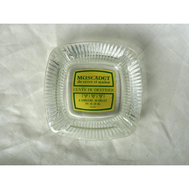 1970s French Muscadet Wine Glass Ashtray. Muscadet is a french white wine of west Loire region "Sèvre et Maine" : a...