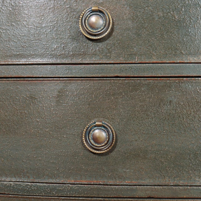 English Painted Bowfront Chest of Drawers For Sale - Image 6 of 10