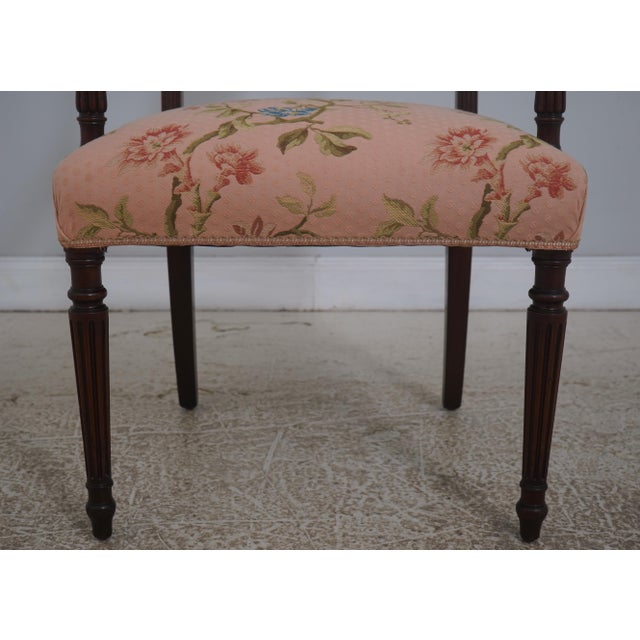 Set of 8 Antique Sheraton Mahogany Dining Room Armchairs For Sale - Image 10 of 18