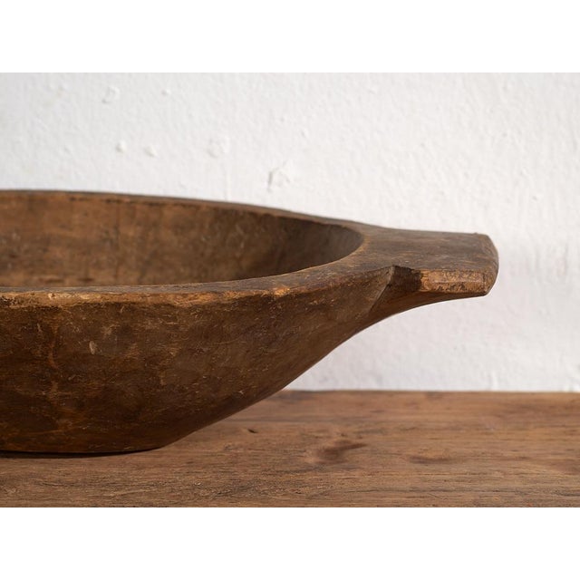 Small Antique Wooden Bowl For Sale - Image 5 of 8