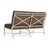 Not Yet Made - Made To Order Brown Jordan Venetian Left Arm Loveseat, Dove frame with Fusion Moccasian fabric For Sale - Image 5 of 11