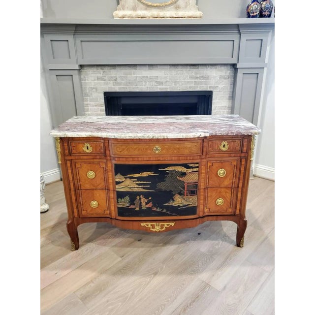 19th Century French Transition Chinoiserie Commode For Sale - Image 11 of 11