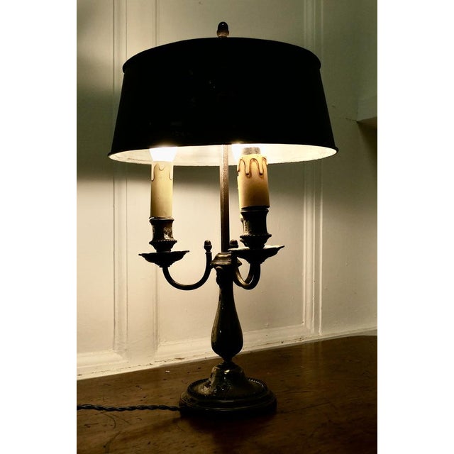 French Silver-Plated Triple Bouillotte Desk Lamp, 1890s For Sale - Image 9 of 11