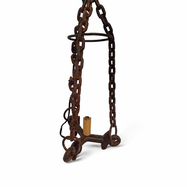 Vintage Rural Hanging Lamp For Sale - Image 3 of 4
