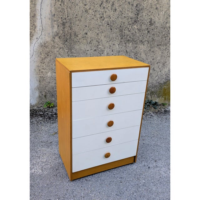 Wood Mid-Century Modern Six-Drawer Cabinet, 1970s For Sale - Image 7 of 10