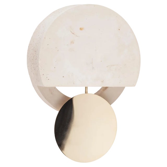 Pendulum White Clock by Turbina For Sale