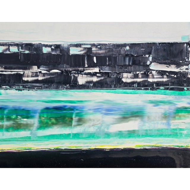Contemporary Abstract Seascape — Original Oil Painting by Diane Grant | Unframed This original abstract seascape by Diane...