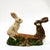 Farmhouse 1993 Vintage Vaillancourt Sculptural Folk Art Chalkware Hand Painted Teetor Totter Rabbits Figurine For Sale - Image 3 of 10