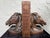 This striking vintage set of horse head bookends features finely modeled equine profiles with expressive detailing and a...