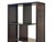 Wood Asian Inspired Asymmetrical Dark Brown Shelving Display Cabinet Divider For Sale - Image 7 of 12