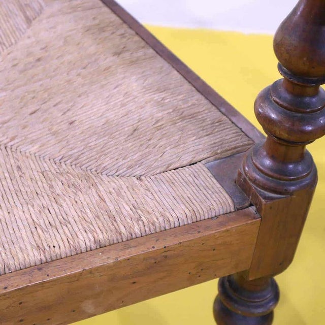 2000 - 2009 Vintage Wooden Armchairs with Woven Seats, Set of 2 For Sale - Image 5 of 14