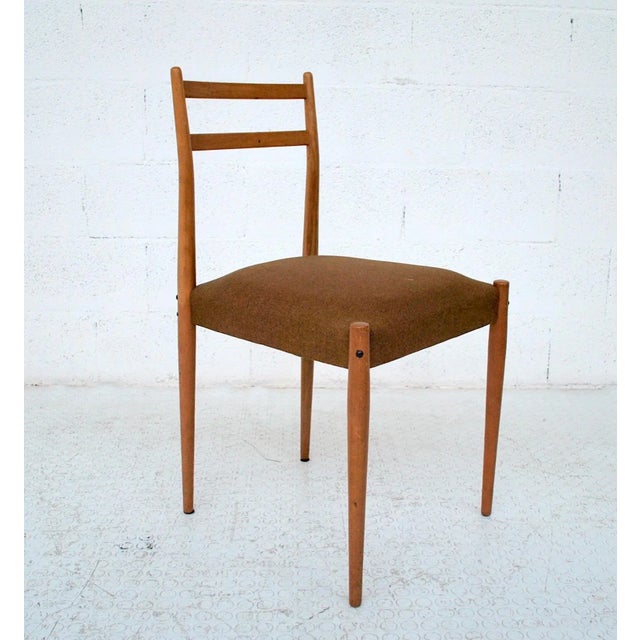 1950s Set of Italian Side Chairs by Gio Ponti for Fratelli Reguitti, 1950s For Sale - Image 5 of 5