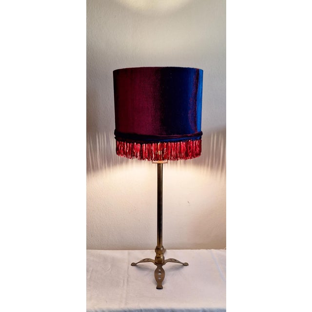 Vintage Table Lamp with Brass Base and Shade by Lamplove, 1970s For Sale - Image 10 of 10