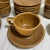 Vintage 1960s Monmouth Pottery "Mojave" Cup and Saucer Set Featuring a Brown Speckled Glaze, Service for 8 For Sale In Chicago - Image 6 of 7