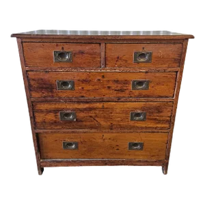 19th C English Campaign Style Chest