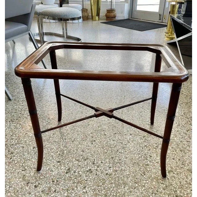 Antique Tole Ware Tray Table For Sale - Image 4 of 12