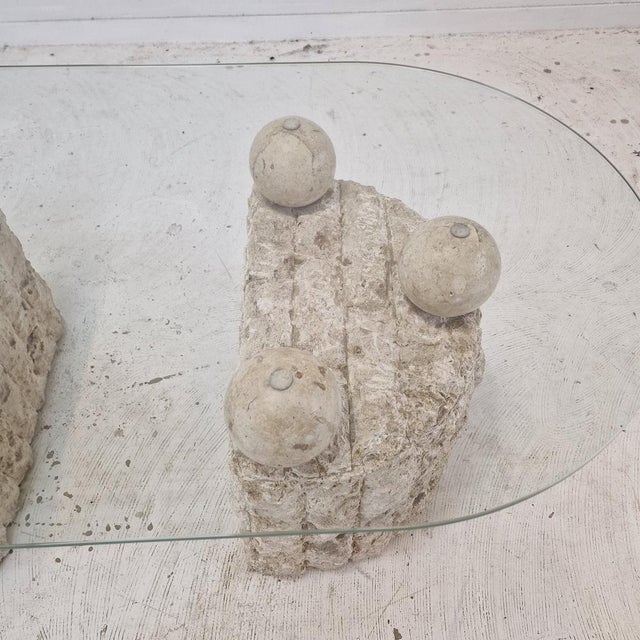 Fossil Stone Coffee Table by Magnussen Ponte, 1980s For Sale - Image 14 of 15