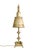 Vintage Cream Tole Double-Arm Table Lamp With Pierced Shades – Hollywood Regency Style For Sale - Image 13 of 18
