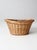 Vintage Wicker Laundry Basket For Sale - Image 9 of 11
