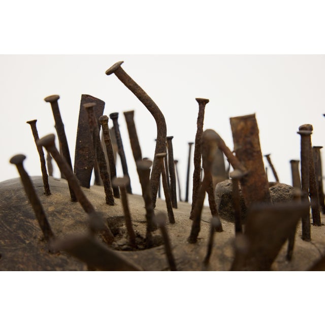 Bakongo Nkisi Kozo Nail-Studded Janus Dog Power Figure, Congo For Sale - Image 14 of 17