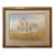 1986 Original Coastal Beach Cottage Watercolor Painting by Mickey Williams With Oak Frame For Sale