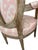 Early 20th Century Louis XVI Style Grey Painted Armchairs in Pink and White Ikat Upholstery - A Pair For Sale - Image 12 of 18