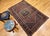 Red 19th Century Persian Bidjar Rug, Hand-Knotted Wool, Geometric Herati Pattern, Burgundy & Blue, 5x7 For Sale - Image 8 of 18