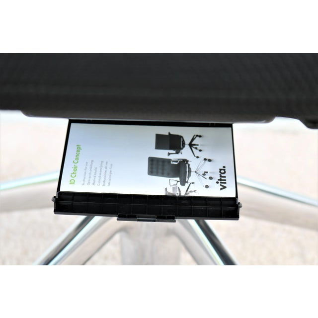 Modern Antonio Citterio for Vitra Ergonomic Id Mesh Black Office Desk Chair For Sale - Image 10 of 13