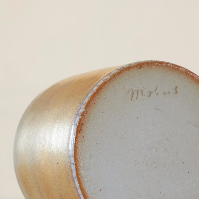 1930s Golden Glazed Mobach Pottery Vase, 1930s For Sale - Image 5 of 7