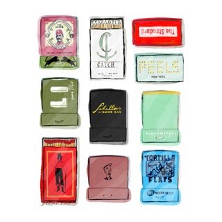'Nyc Matchbooks' by Deanna First (Unframed) For Sale