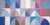 2026, Bauhaus Arches Sequence, Acrylic Paint on Canvas, Blue Geometric Drift, Architecture Patterns by Natalia Roman For Sale