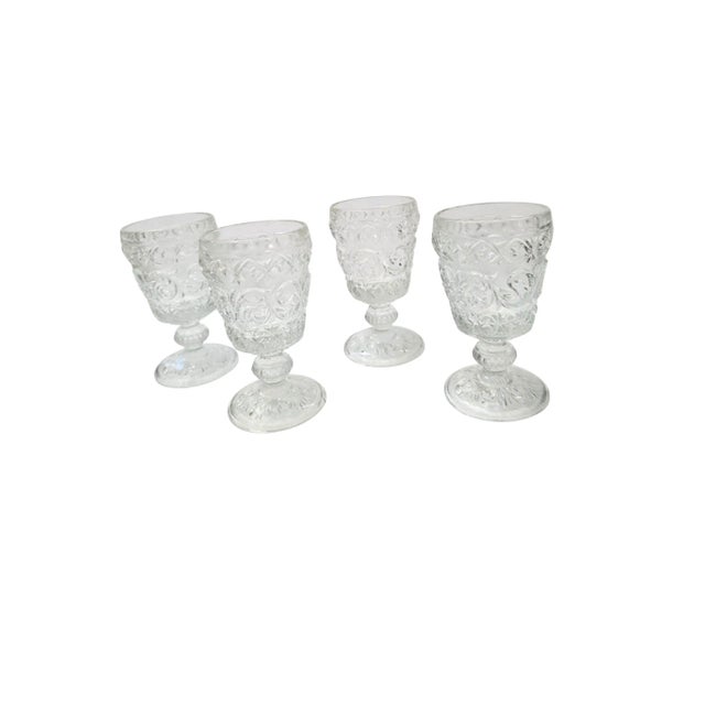 This set of 4 antique Baccarat Arabesque goblets is a celebration of French crystal artistry and timeless luxury. Produced...