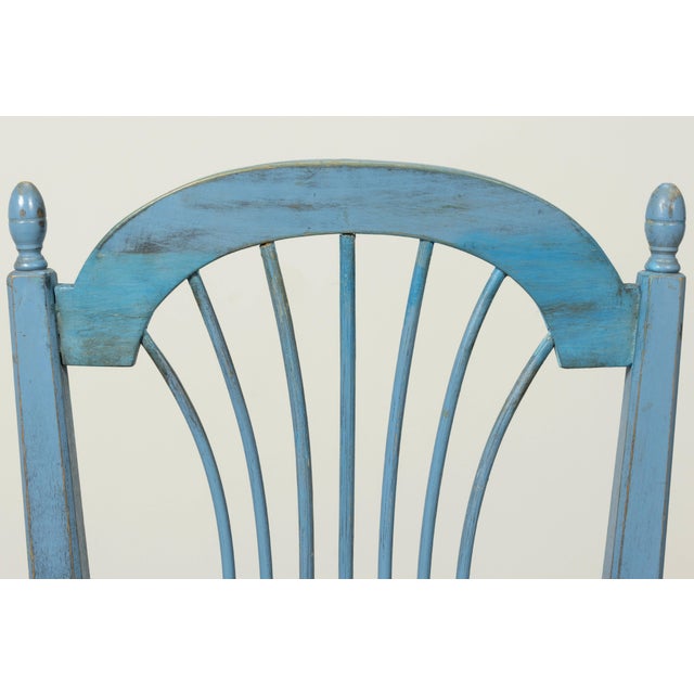 Set of Six French Louis XVI Style Dining Chairs, Painted Wood, 1900 For Sale - Image 14 of 18
