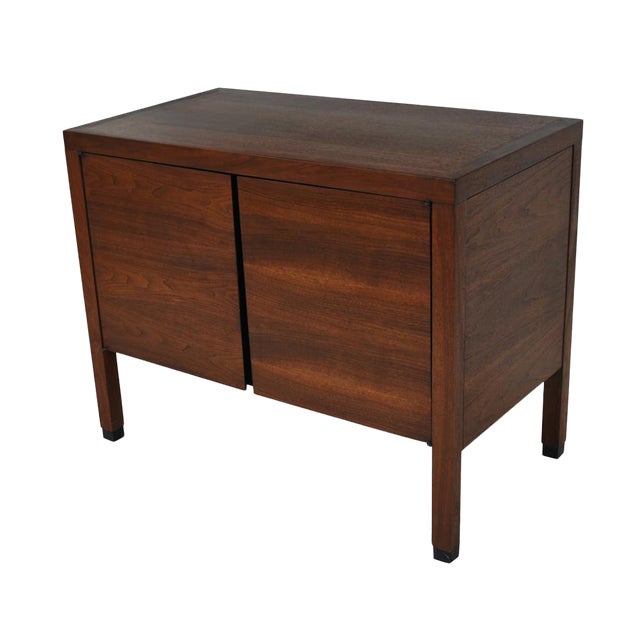 Vintage Midcentury Walnut Cabinet by Directional and Paul McCobb For Sale